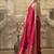 Maroon zari woven border saree
