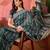 Teal woven design zari banarasi saree