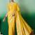 Yellow ethnic motif zari woven tassel detail kanjeevaram saree