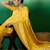 Yellow ethnic motif zari woven tassel detail kanjeevaram saree
