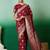 Maroon ethnic motif zari woven kanjeevaram saree with blouse