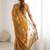 Mustard embroidered saree with unstitched blouse piece