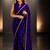 Purple embroidered saree