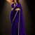 Purple embroidered saree