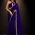 Purple embroidered saree