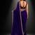 Purple embroidered saree
