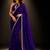 Purple embroidered saree