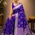 Purple zari art silk saree