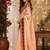 Peach peach printed chanderi cotton ready to wear saree