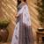 White white printed chanderi cotton ready to wear saree