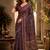 Navy blue maroon printed chanderi cotton ready to wear saree