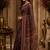 Navy blue maroon printed chanderi cotton ready to wear saree