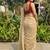 Beige checked zari silk blend saree