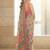 Blue printed bandhani sarees with unstitched blouse piece