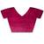 Magenta woven design beads and stones silk blend designer banarasi saree