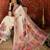 Off white woven design zari silk blend jamdani saree
