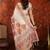 Off white woven design zari silk blend jamdani saree