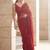 Maroon embellished sequinned  georgette saree