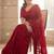 Maroon embellished sequinned  georgette saree
