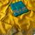 Yellow women embellished embroidered saree