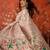 Off white woven design embroidered silk blend jamdani saree