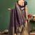 Navy blue woven design zari  silk designer patola saree