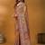 Orange ethnic motifs printed designer banarasi saree with matching blouse