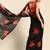 Black floral  georgette designer saree