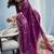 magenta munga cotton blend handloom weaving festive wear saree