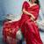 red munga cotton blend handloom weaving festive wear saree