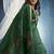 green munga cotton blend handloom weaving festive wear saree