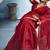 red munga cotton blend handloom weaving festive wear saree