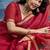 red munga cotton blend handloom weaving festive wear saree