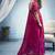 rani pink munga cotton blend handloom weaving festive wear saree