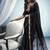 black munga cotton blend handloom weaving festive wear saree