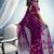 magenta munga cotton blend handloom weaving festive wear saree