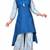 Women's Royal Blue High-Low Kurti with Floral Printed Palazzo Set