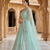 sky blue sequin work lehenga 