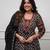 Black cotton floral printed ethnic kurta set with dupatta