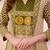 Green cotton geometric printed ethnic kurta set with dupatta