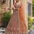 Grand Orange Heavy Embroidered Net Reception Wear Lehenga Choli