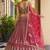 Terrific Pink Codding Embroidered Net Engagement Wear Lehenga Choli