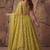 Graceful Yellow Sequin Work Georgette Wedding Wear Lehenga Choli