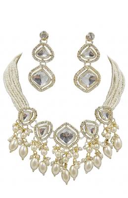 Classic kundan pearl drops set 3