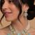 Mint blue pearl choker set