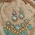 Mint blue pearl choker set