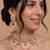 Peach Pink kundan Necklace set