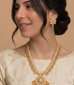 Ivory Pearl Floral Necklace Set