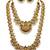 Gold Temple Double Necklace Jewelry Set