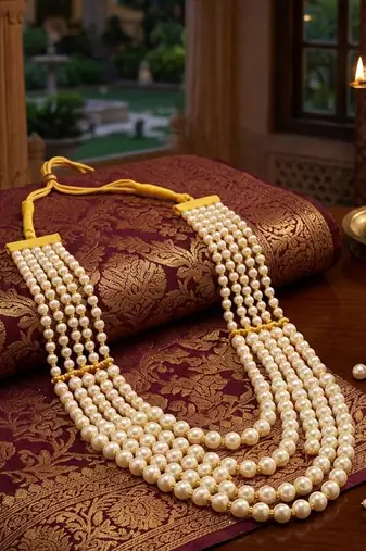Ivory Layered Pearl Necklace